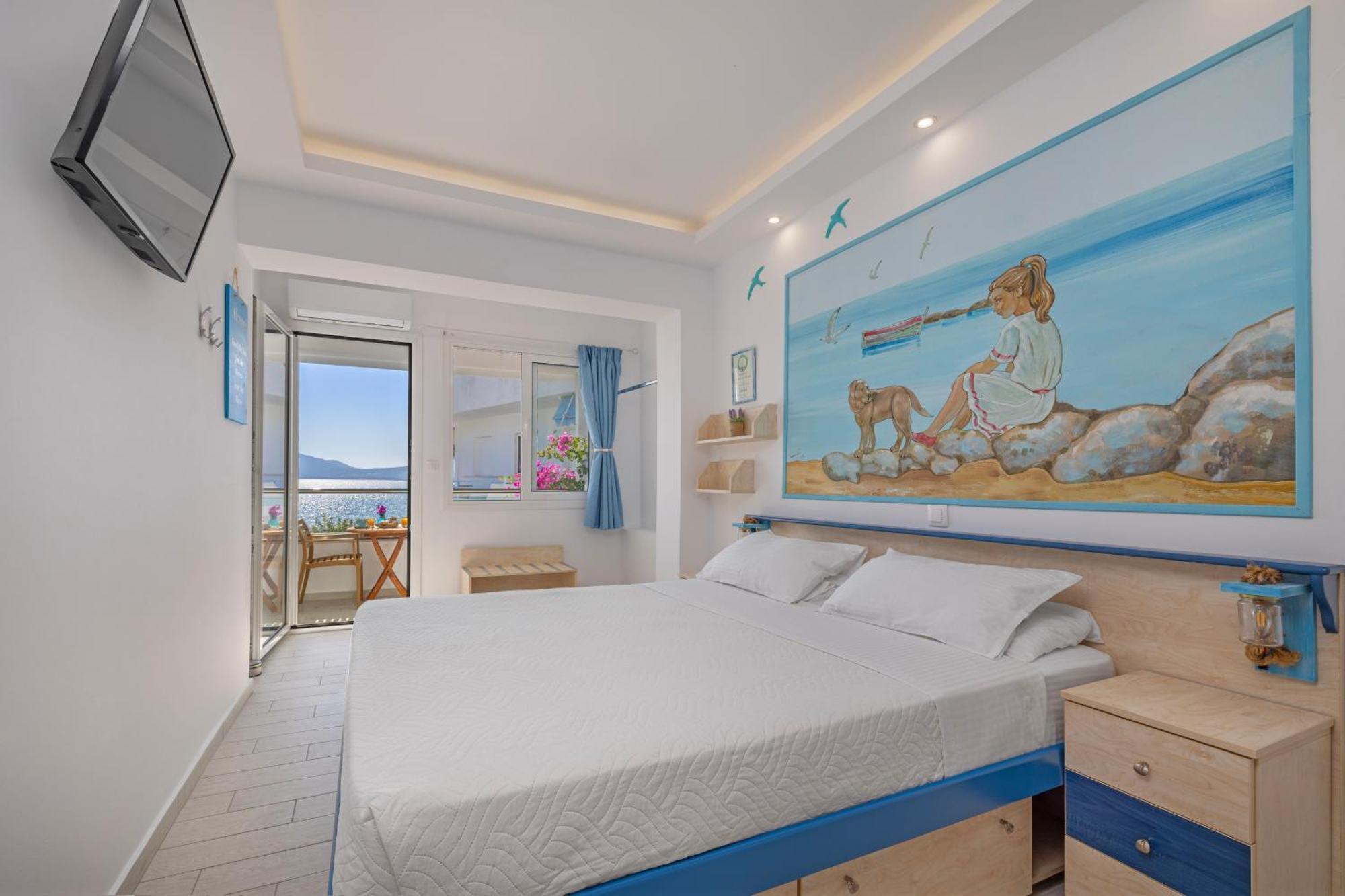 Haraki Mare Studios Beach Front Bagian luar foto