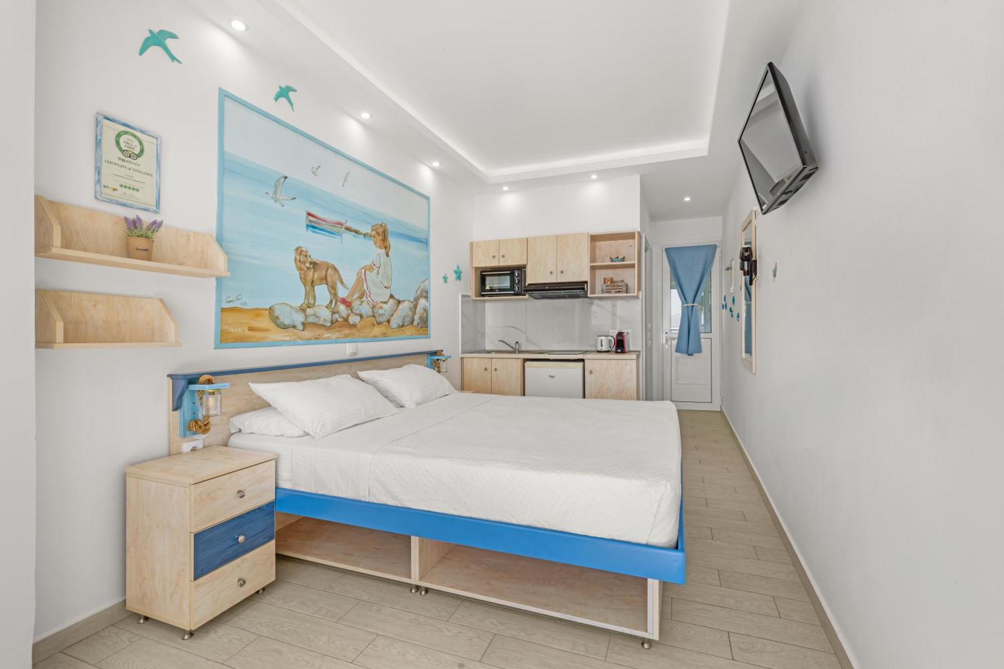 Haraki Mare Studios Beach Front Bagian luar foto